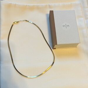 Made by Mary Hera Chain Necklace 1.9 mm x 3.0 mm gold plated.
